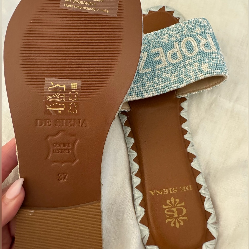 NEW St Tropez Beaded Slides - Picture 5 of 6